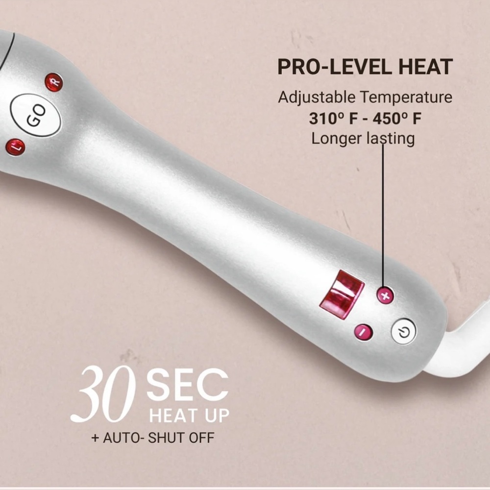 Beachwaver Pro 1.25 Rotating Curling Iron | Automatic Hair Curler - Picture 3 of 7
